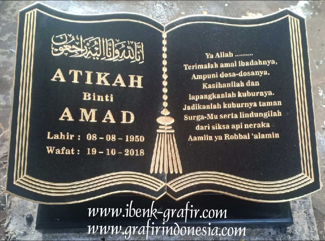 plakat nisan motif buku