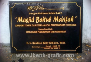 Plang Masjid
